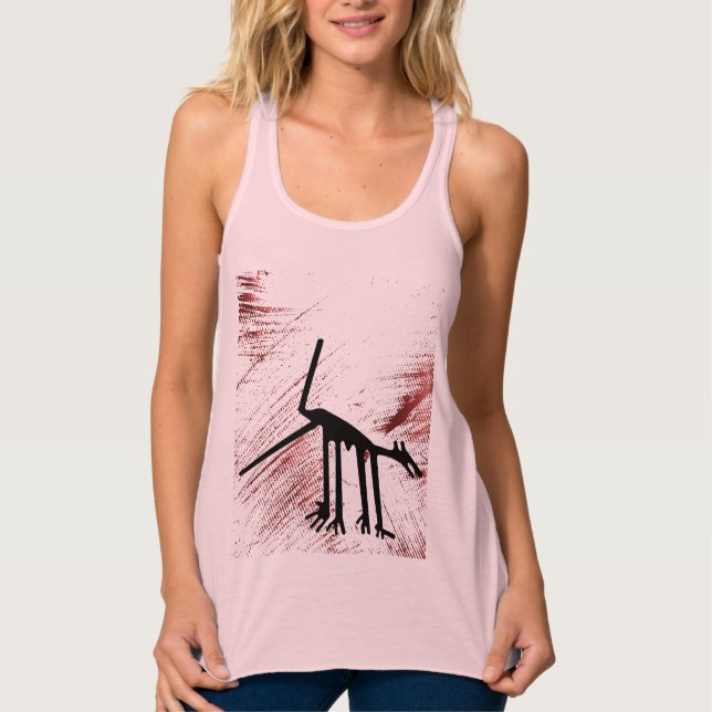 Nazca Lines Geoglyphs - Ancient Animals Tank Top (Front)