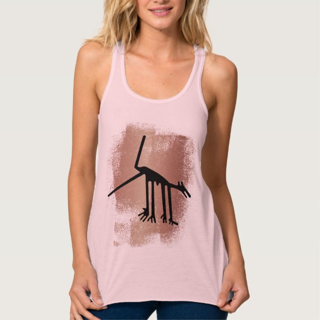 Nazca Lines Geoglyphs - Ancient Animals Tank Top (Front)