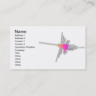 Nazca Lines Hummingbird Business Card
