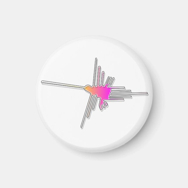 Nazca Lines Hummingbird Magnet (Front)