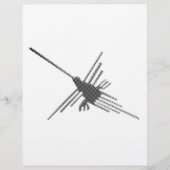 Nazca Lines Hummingbird Newsprint (Front)