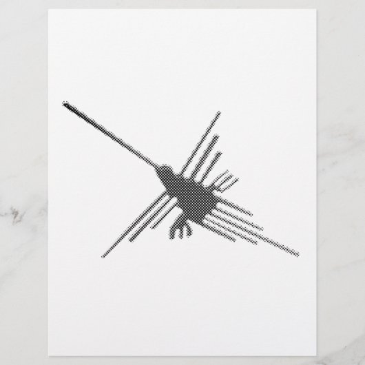 Nazca Lines Hummingbird Newsprint (Front)