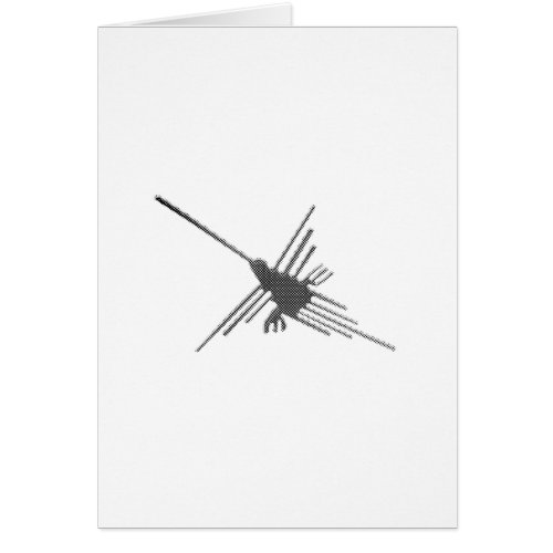 Nazca Lines Hummingbird Newsprint