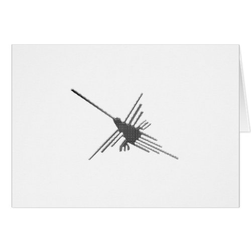 Nazca Lines Hummingbird Newsprint