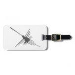 Nazca Lines Hummingbird Newsprint Bag Tag Nazca Lines Hummingbird Newsprint Bag Tag