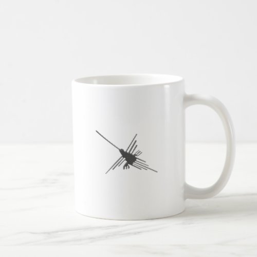 Nazca Lines Hummingbird Newsprint Coffee Mug