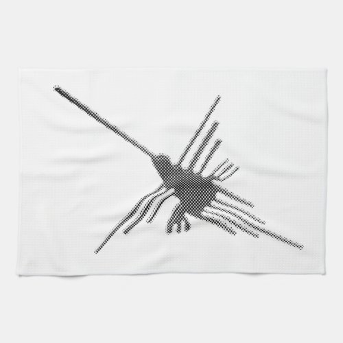 Nazca Lines Hummingbird Newsprint Towel