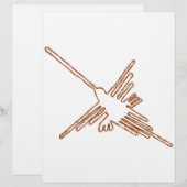 Nazca Lines Hummingbird Sketch (Front/Back)