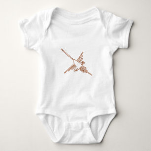 Nazca Lines Hummingbird Sketch Baby Bodysuit