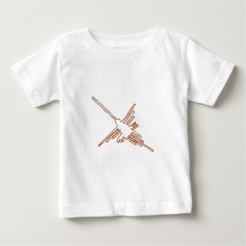 Nazca Lines Hummingbird Sketch Baby T_Shirt