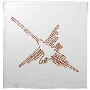 Nazca Lines Hummingbird Sketch Napkin