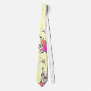 Nazca Lines Hummingbird Tie