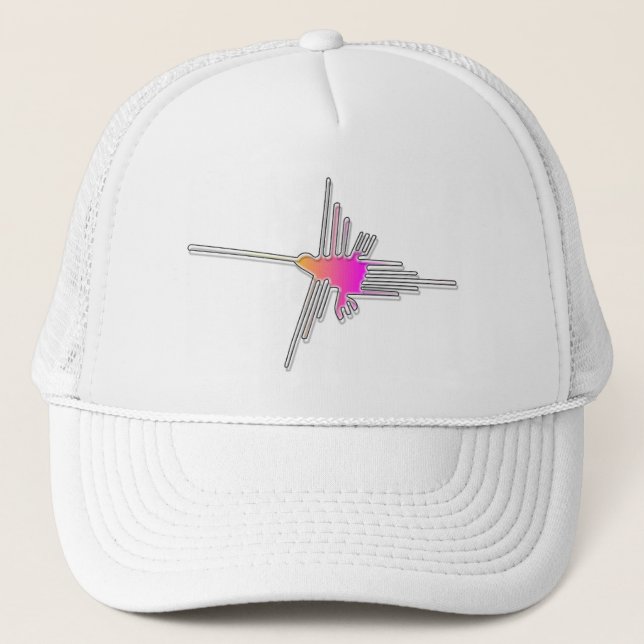 Nazca Lines Hummingbird Trucker Hat (Front)