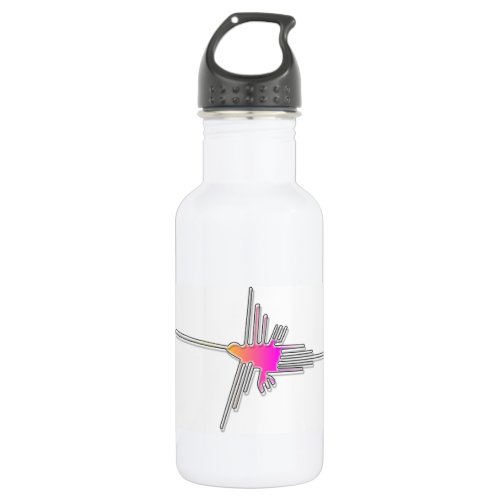 Nazca Lines Hummingbird Water Bottle