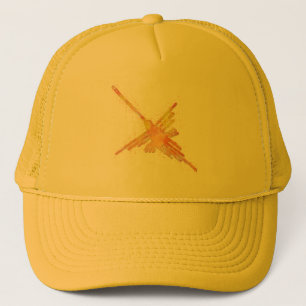 Nazca Lines Hummingbird Watercolor Print Trucker Hat