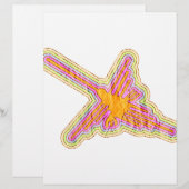 Nazca Lines Hummingbird With Wrinkled Paper Effect (Front/Back)