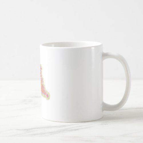 Nazca Lines Hummingbird With Wrinkled Paper Effect Coffee Mug