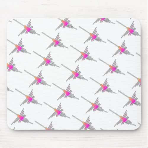 Nazca Lines Hummingbirds _ Tiled Version Mouse Pad