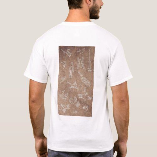 Nazca Lines of Peru Ancient Alien Mystery Art  T_Shirt