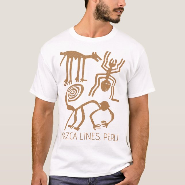 Nazca Lines, Peru Aliens T-Shirt (Front)