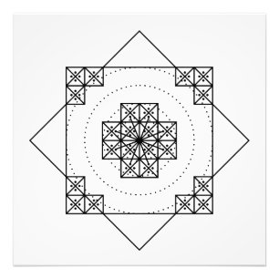 Nazca mandala peru geogliph symbol geometry sacred photo print