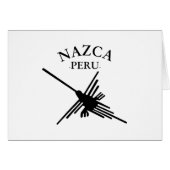 Nazca Peru Hummingbird With Curved Text (Front Horizontal)