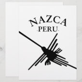 Nazca Peru Hummingbird With Curved Text (Front/Back)