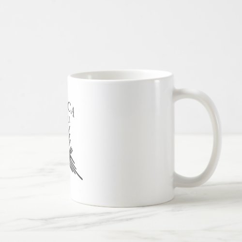 Nazca Peru Hummingbird With Curved Text Coffee Mug