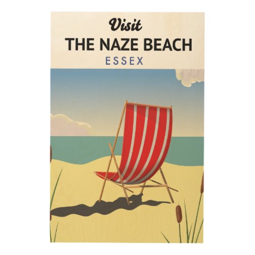  Naze Beach Essex travel poster