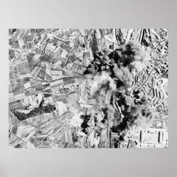 Nazi Railroad Yards Bombed In Operation Strangle Poster by allphotos at Zazzle