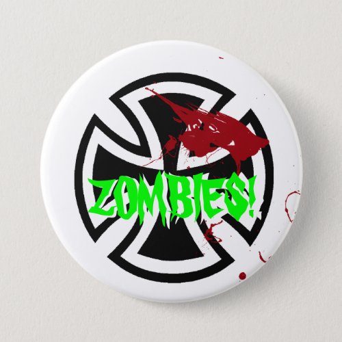 Nazi Zombie pin badge large