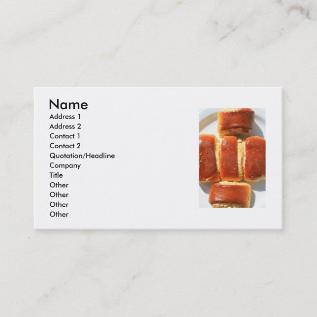 Nazook Pastry Business Card (Front)
