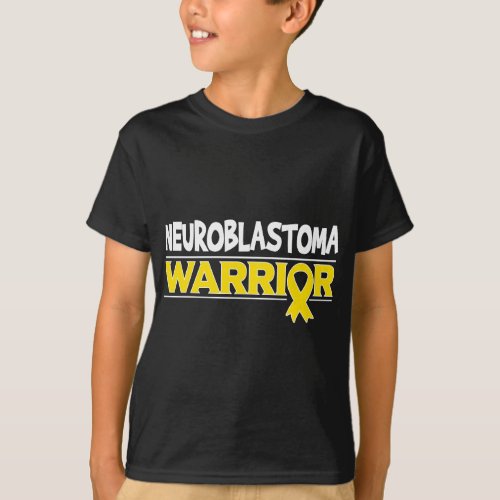 NB Awareness Ribbon _ Neuroblastoma Warrior T_Shirt
