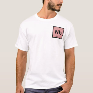 Nb - Niobium Chemistry Periodic Table Symbol T-Shirt