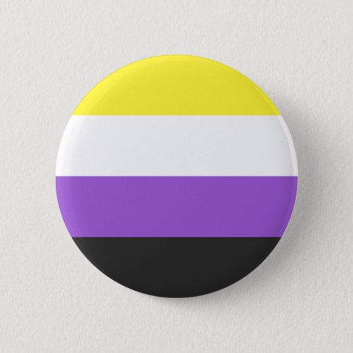 NB Nonbinary Non_Binary Pride Flag  Button