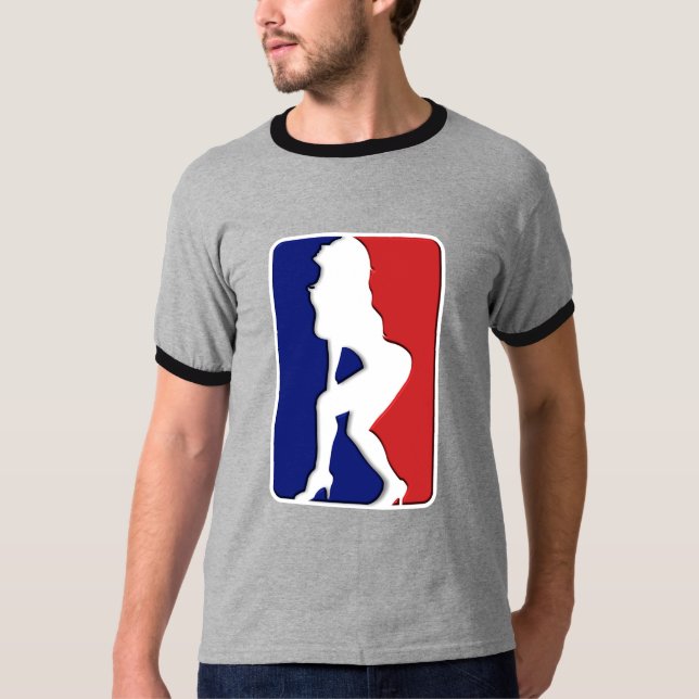 NBA Funny Ringer T-shirt (Front)
