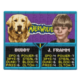 NBA Jam Digital Custom Pop Art / Movie / Air Bud Jigsaw Puzzle