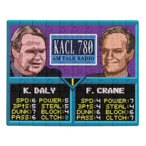 NBA Jam Digital Pop Art  TV  Frasier KACL Jigsaw Puzzle