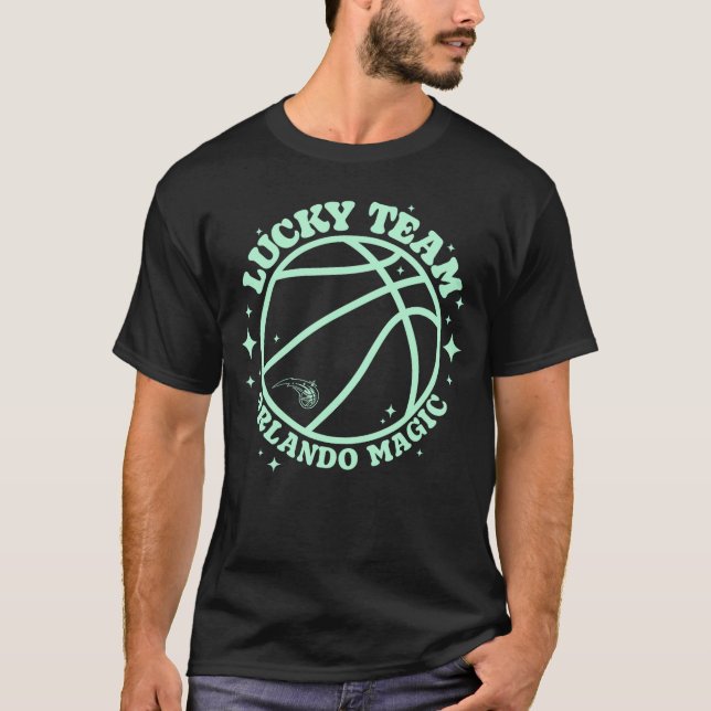 NBA Orlando Magic Lucky Basketballeam girl T-Shirt (Front)