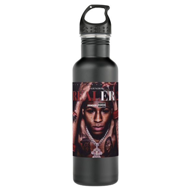NBA Youngboy Poster Essential T Shirt Stainless Steel Water Bottle (Front)