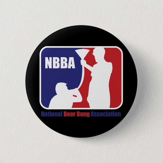 NBBA, Nationatl Beer Bong Association Pinback Button (Front)