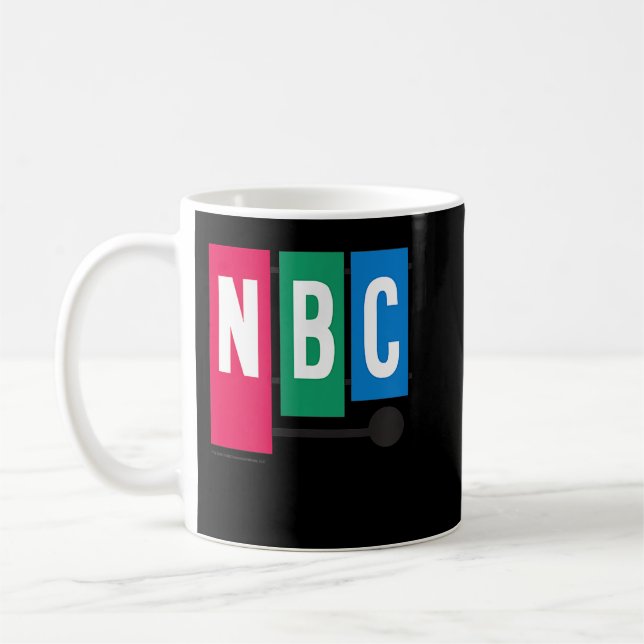 NBC Vintage 1954 Peacock Comfortable  Coffee Mug (Left)