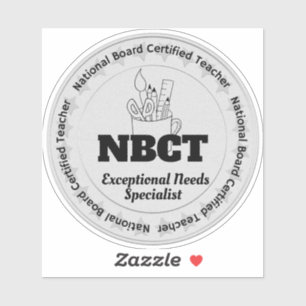 NBCT Teacher Exceptional Needs Specialist Cert Sticker