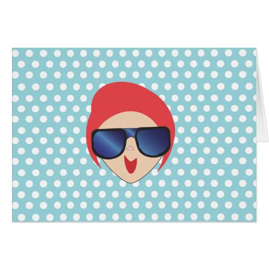 nc 0412 Shades Girl Cards (Front Horizontal)