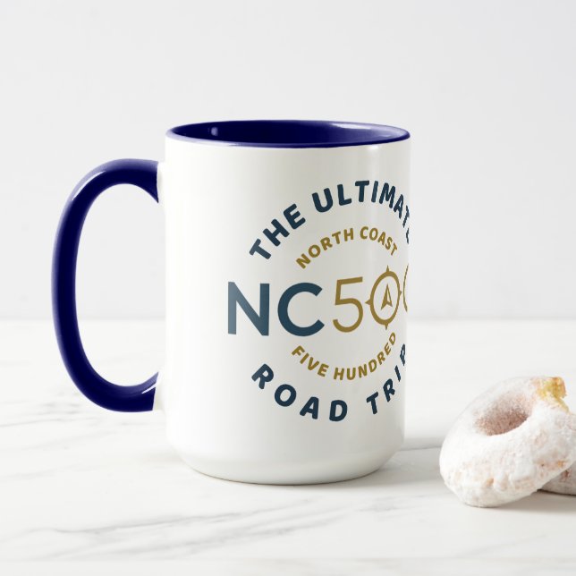 NC 500 route Mug (With Donut)