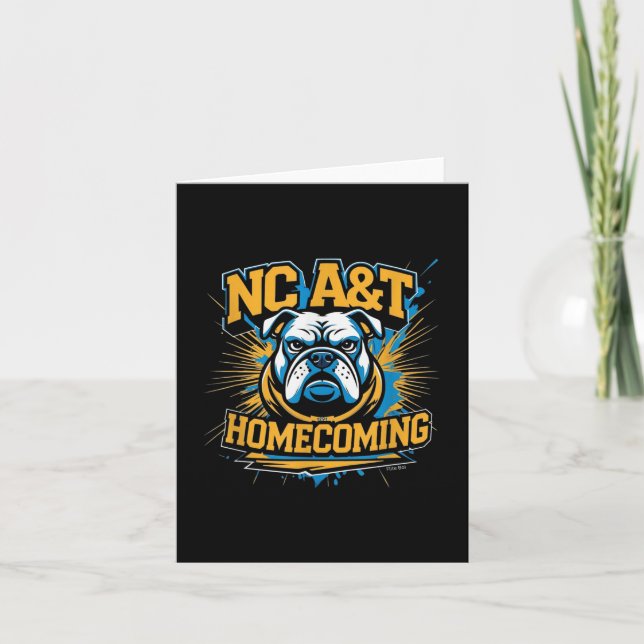 Nc A&amp;t Univ Homecoming Graphic  Card (Front)