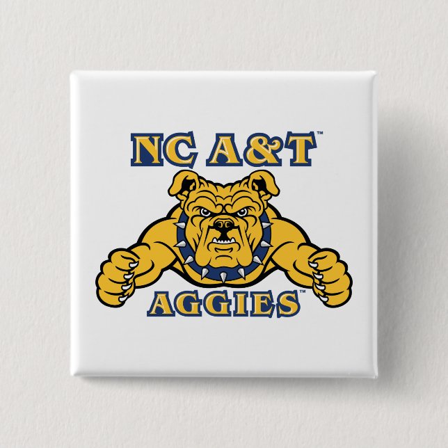 NC A&T Aggies | Aggie Bulldog Button (Front)