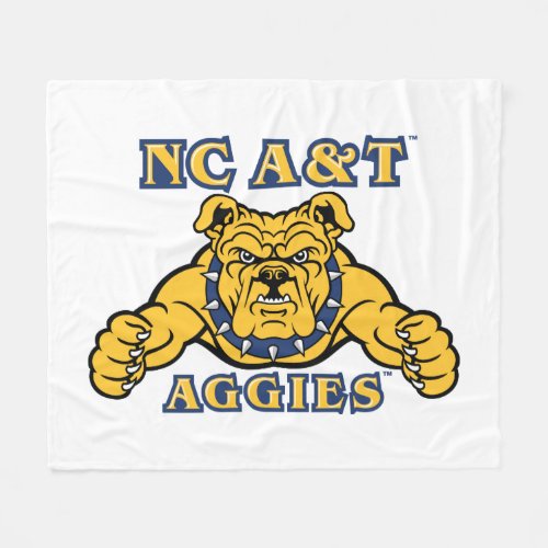 NC AT Aggies  Aggie Bulldog Fleece Blanket