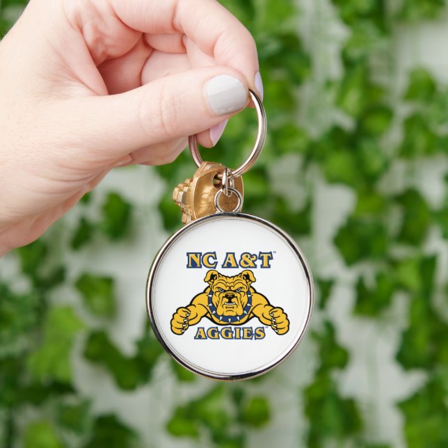 NC A&T Aggies | Aggie Bulldog Keychain (Hand)