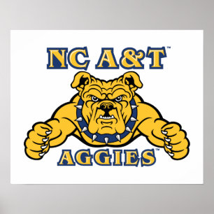 NC A&T Aggies   Aggie Bulldog Poster